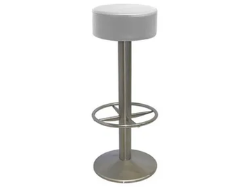 SG096 - Upholstered steel stool with footrest by Vela Arredamenti - view 2